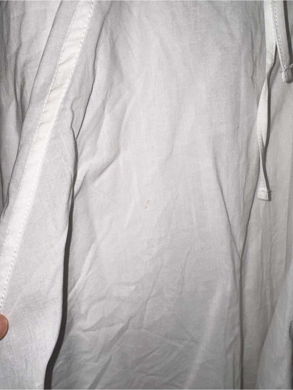 Trixxi White Spaghetti-Strap Lace-Up Mini Dress - Picture 3 of 11
